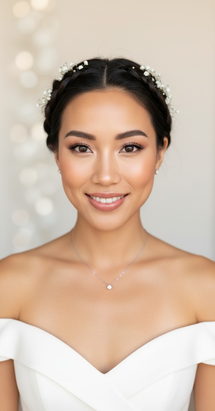 After Fishtail Braid Wedding Hair